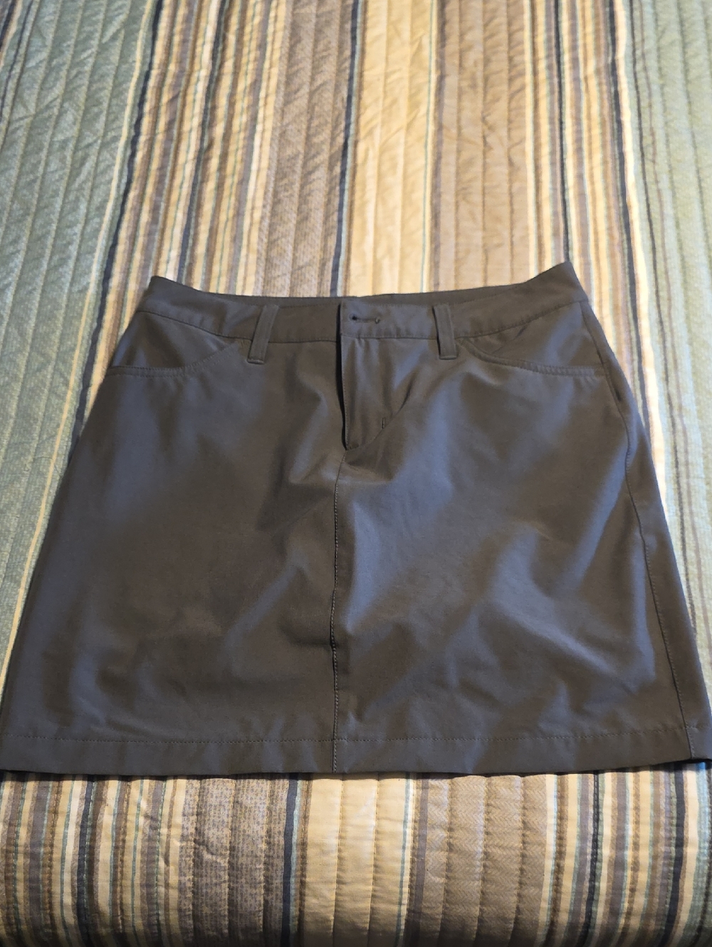 Classic Charcoal A-Line Skort